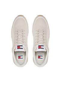 Tommy Jeans Sneakersy Tjm Technical Runner EM0EM01265 Beżowy. Kolor: beżowy