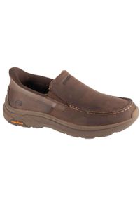 skechers - Buty sportowe Sneakersy męskie, Slip-Ins: Pollard - Osgood. Kolor: brązowy. Sport: turystyka piesza