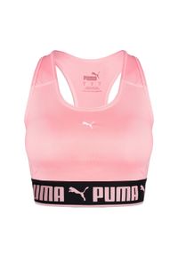 Stanik fitness cardio PUMA Mid Impact Puma Strong PM. Kolor: różowy. Sport: fitness