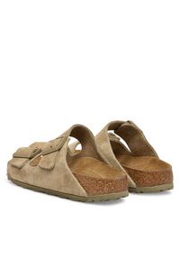 Birkenstock Klapki Arizona 1032061 Khaki. Kolor: brązowy. Materiał: skóra, zamsz #5