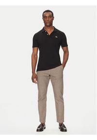 La Martina Polo Piquet CCMP02 PK001 Czarny Slim Fit. Typ kołnierza: polo. Kolor: czarny. Materiał: bawełna #5
