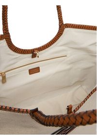 TOMMY HILFIGER - Tommy Hilfiger Torebka Th Elev Summ Maxi Tote Canvas AW0AW18629 Beżowy. Kolor: beżowy #5