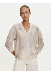 Tatuum Koszula Rue T2509.078 Beżowy Relaxed Fit. Kolor: beżowy. Materiał: lyocell