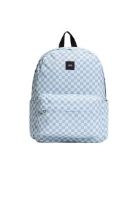 Plecak dla każdego Vans Old Skool Check VN000H4XEMW1 - niebiesko-biały. Kolor: niebieski, wielokolorowy, biały. Materiał: poliester, materiał. Wzór: aplikacja. Styl: casual