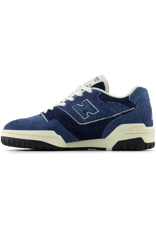 Buty damskie New Balance BBW550GH – niebieskie. Kolor: niebieski. Materiał: skóra, syntetyk, materiał. Szerokość cholewki: normalna
