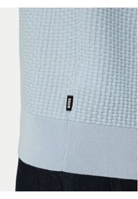 BOSS Polo H-Natalo 50561613 Niebieski Regular Fit. Typ kołnierza: polo. Kolor: niebieski. Materiał: bawełna #5