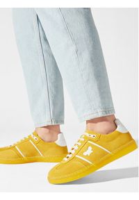 Weekend Max Mara Sneakersy Pacocolor 24157610946 Żółty. Kolor: żółty. Materiał: zamsz, skóra