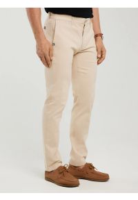 Big-Star - Spodnie męskie chinosy beżowe Erhat 805. Kolor: beżowy. Materiał: bawełna, tkanina #3