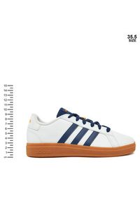 Adidas - adidas Sneakersy Grand Court Lifestyle JI0969 Biały. Kolor: biały. Materiał: skóra