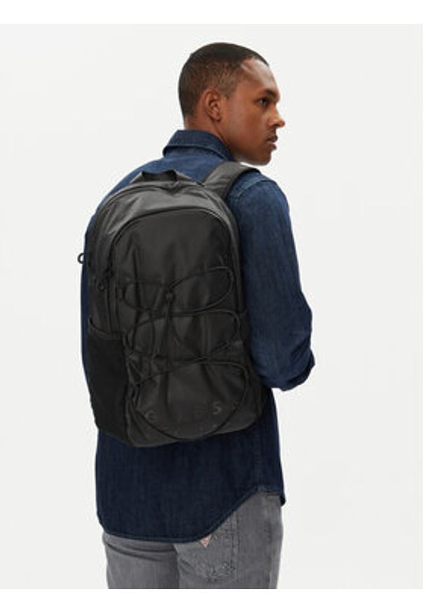 Guess Plecak HMSOWU P5330 Czarny. Kolor: czarny. Materiał: materiał