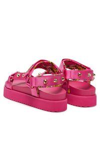 Versace Jeans Couture Sandały 78VA3SM2 Różowy. Kolor: różowy. Materiał: materiał #6