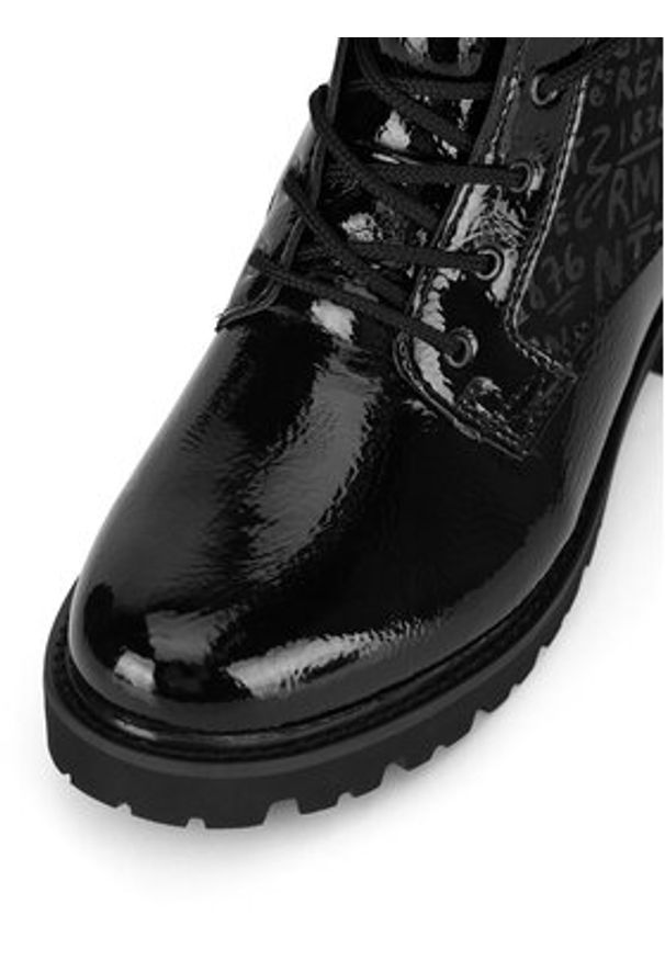 Remonte Botki D8659-03 Czarny. Kolor: czarny. Materiał: materiał