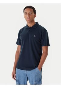 Quiksilver Polo Pique EQYKT04392 Granatowy Regular Fit. Typ kołnierza: polo. Kolor: niebieski. Materiał: bawełna