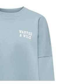 only - ONLY Bluza Stina 15357086 Błękitny Regular Fit. Kolor: niebieski. Materiał: bawełna #6