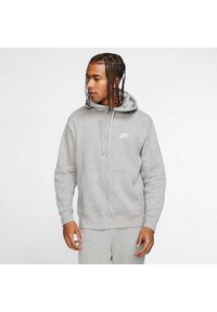 Bluza sportowa męska Nike Club Hoodie FZ. Typ kołnierza: kaptur. Kolor: szary, wielokolorowy. Materiał: bawełna, poliester