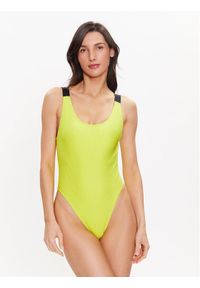 Calvin Klein Swimwear Strój kąpielowy KW0KW01996 Żółty. Kolor: żółty. Materiał: syntetyk #1