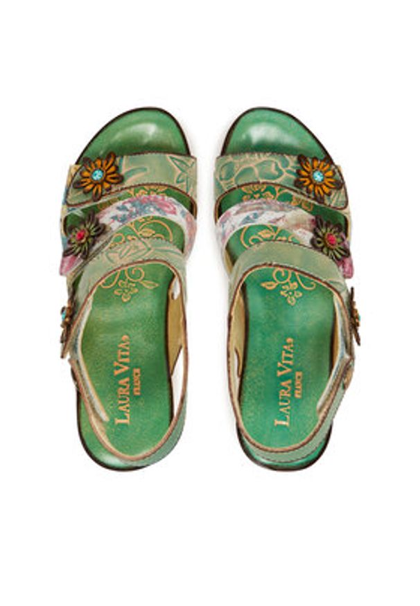 Laura Vita Sandały Dino 32 Kolorowy. Materiał: skóra. Wzór: kolorowy