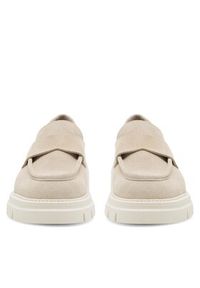 Gino Rossi Loafersy GRACE-E24-26372LM Beżowy. Kolor: beżowy. Materiał: skóra, zamsz #4