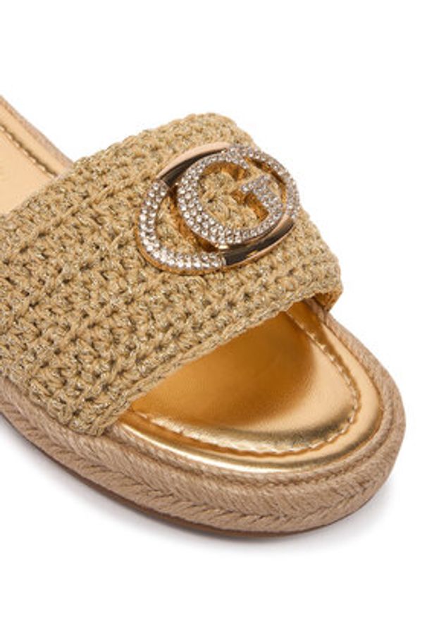 Guess Espadryle FLJKLI FAB03 Beżowy. Kolor: beżowy. Materiał: materiał
