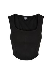 Tank top court kobiety Urban Classics. Kolor: czarny. Długość: krótkie #1