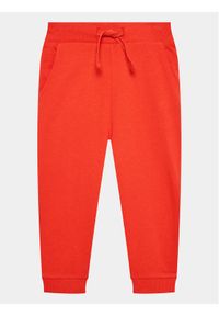 Guess Spodnie dresowe N93Q17 KAUG0 Czerwony Regular Fit. Kolor: czerwony. Materiał: bawełna