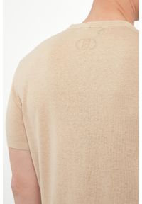 Liu Jo - T-shirt męski z lnem LIU JO. Materiał: len #5