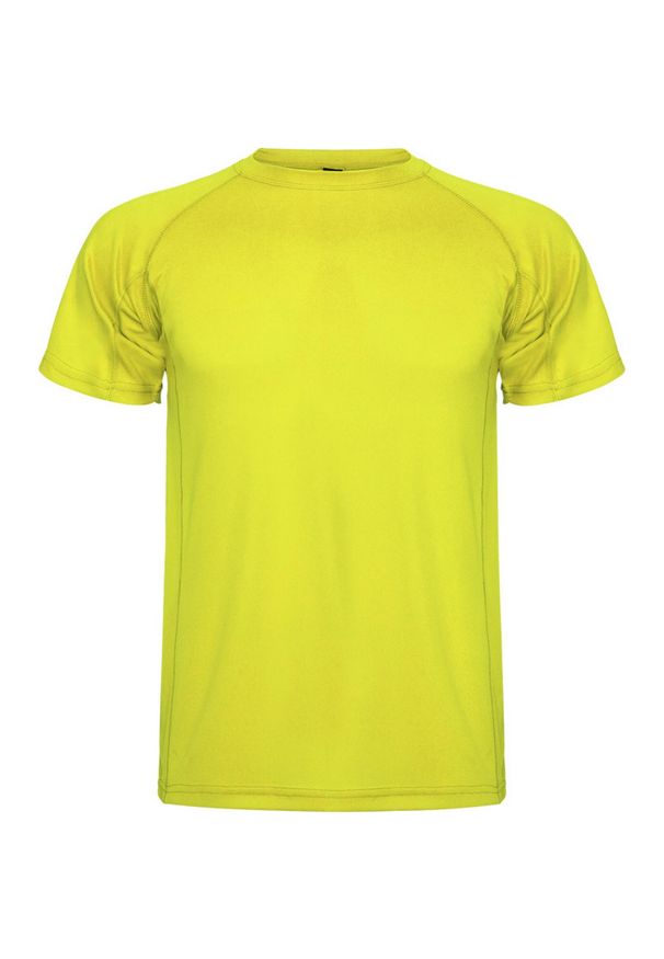 ROLY - Dziecięca Koszulka Sportowa Montecarlo. Kolor: żółty. Sport: turystyka piesza