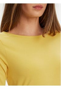 United Colors of Benetton - United Colors Of Benetton T-Shirt 3FJHD109K Żółty Slim Fit. Kolor: żółty. Materiał: bawełna #2
