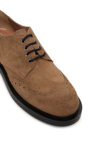 Pollini Oxfordy SA10273G1NTF0135 Brązowy. Kolor: brązowy. Materiał: zamsz, skóra