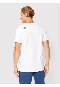4f - 4F T-Shirt H4Z22-TSM353 Biały Regular Fit. Kolor: biały. Materiał: bawełna #3