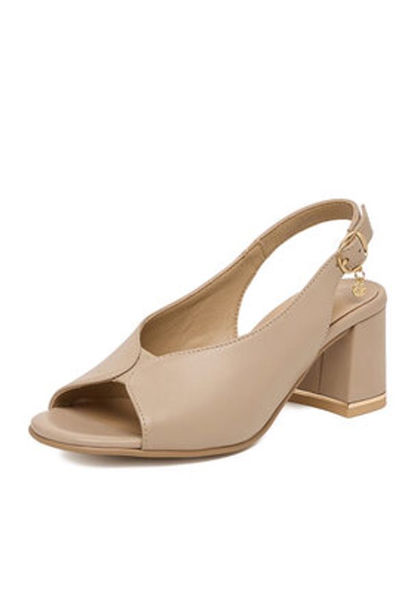 Lasocki Sandały CEO-WB-866-15 Beżowy. Kolor: beżowy. Materiał: skóra