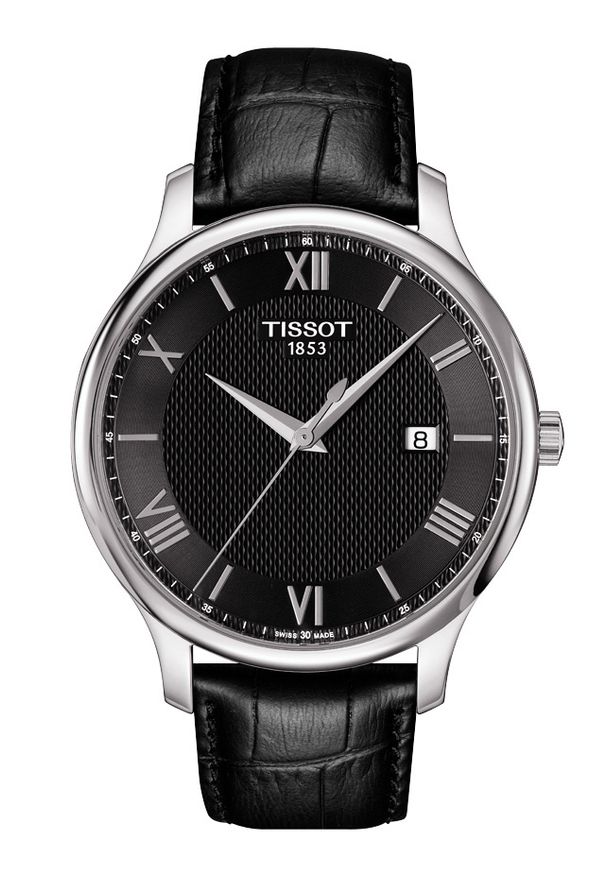 Zegarek Męski TISSOT Tradition T-CLASSIC T063.610.16.058.00. Materiał: materiał, skóra. Styl: retro, vintage, elegancki, klasyczny, biznesowy