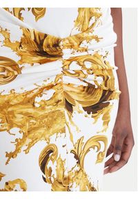 Versace Jeans Couture Sukienka codzienna 80HAO970 JS550 Biały Slim Fit. Okazja: na co dzień. Kolor: biały. Materiał: bawełna. Typ sukienki: proste. Styl: casual #2