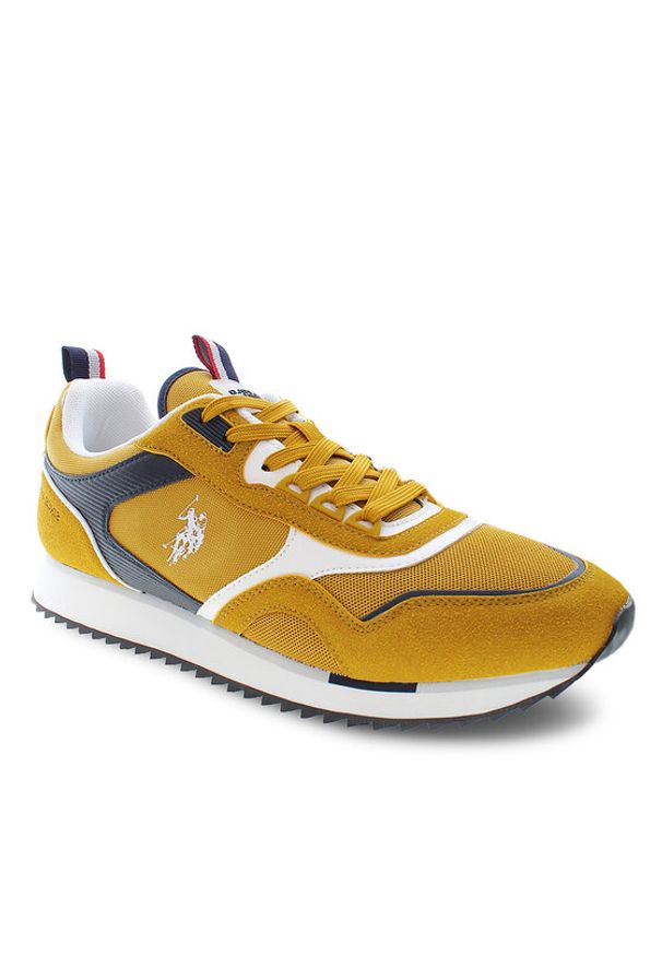 U.S. Polo Assn. Sneakersy Ethan ETHAN001 Żółty. Kolor: żółty. Materiał: materiał