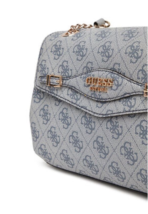 Guess Torebka Katya HWSG96 52210 Niebieski. Kolor: niebieski. Materiał: skórzane