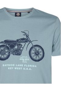 Petrol Industries T-Shirt M-1050-TSR707 Niebieski Regular Fit. Kolor: niebieski. Materiał: bawełna #7