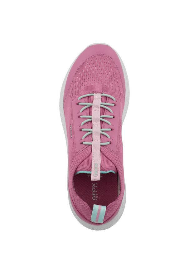 Tenisówki Geox Model J Sprintye Girl Kolor Rose. Kolor: różowy. Materiał: tkanina