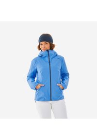 WEDZE - Kurtka narciarska damska Wedze 500. Kolor: niebieski. Materiał: tkanina, włókno, materiał, syntetyk. Sport: narciarstwo #1