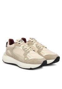 Love Moschino - LOVE MOSCHINO Sneakersy JA15415G0NINE10A Beżowy. Kolor: beżowy. Materiał: skóra, zamsz #4