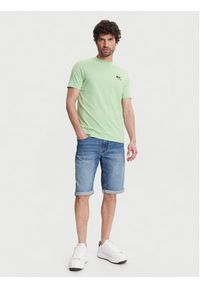 Karl Lagerfeld - KARL LAGERFELD T-Shirt 755710 552224 Zielony Regular Fit. Typ kołnierza: dekolt w karo. Kolor: zielony. Materiał: bawełna #3