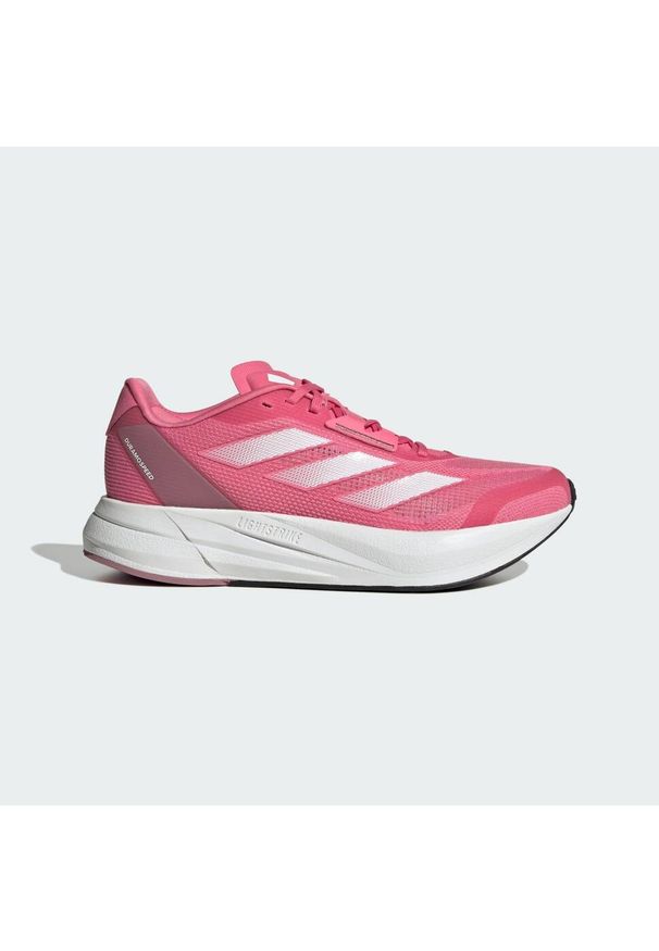 Adidas - Buty Duramo Speed. Kolor: biały, różowy, wielokolorowy. Materiał: materiał