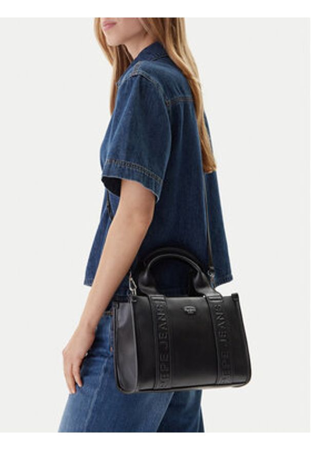 Pepe Jeans Torebka Zadie Marrel PL0300008 Czarny. Kolor: czarny. Materiał: skórzane