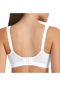 ANITA ACTIVE - Stanik do biegania Air Control z wysoki poziomem podtrzymywania. Kolor: biały. Materiał: poliamid, elastan, poliester. Sport: fitness