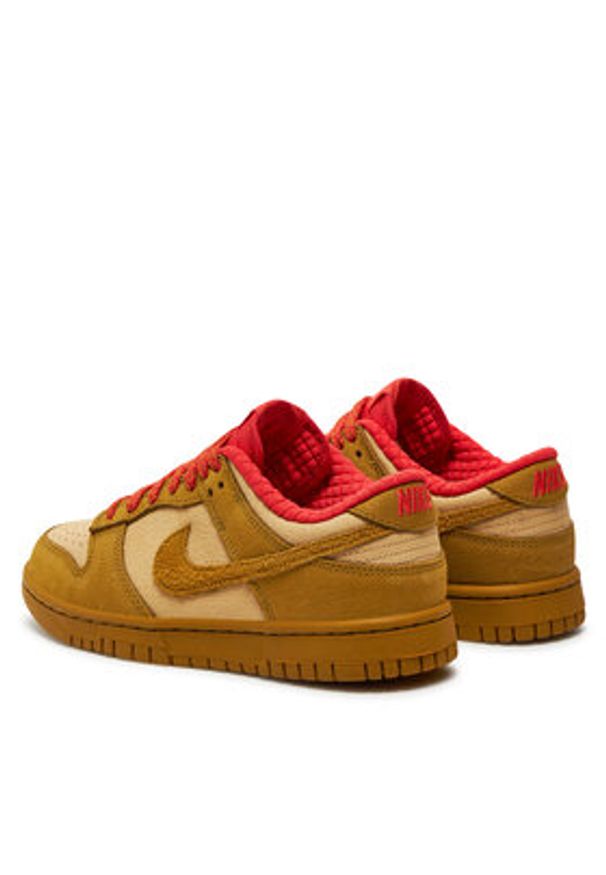 Nike Sneakersy Dunk Low FQ8897-252 Brązowy. Kolor: brązowy. Materiał: skóra, zamsz