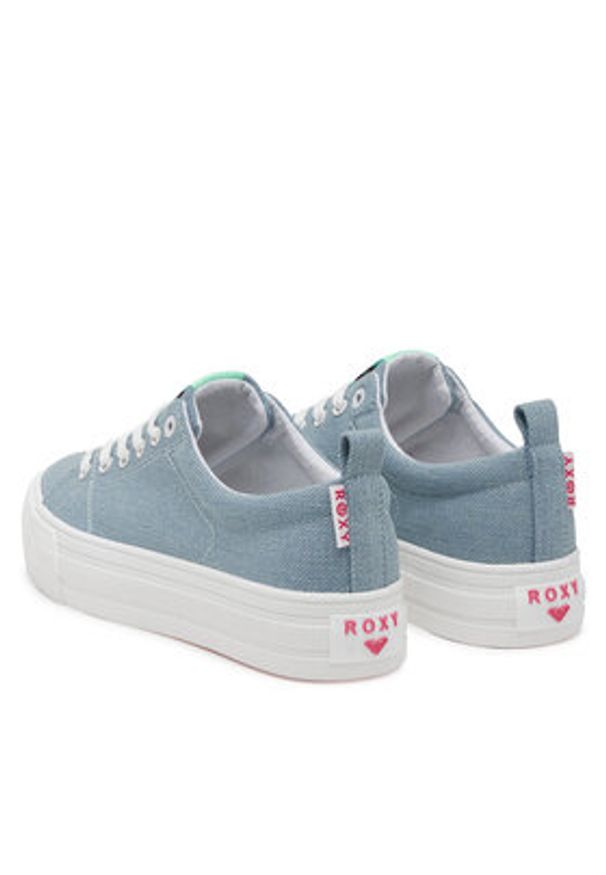 Roxy Tenisówki CWBEOB-V12908 Niebieski. Kolor: niebieski. Materiał: materiał