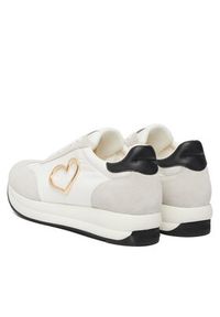 Love Moschino - LOVE MOSCHINO Sneakersy JA15344G1OINC10A Biały. Kolor: biały. Materiał: materiał #6