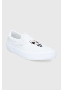 Karl Lagerfeld tenisówki KAMPUS III KL60300.911 damskie kolor biały. Nosek buta: okrągły. Kolor: biały. Materiał: guma #4