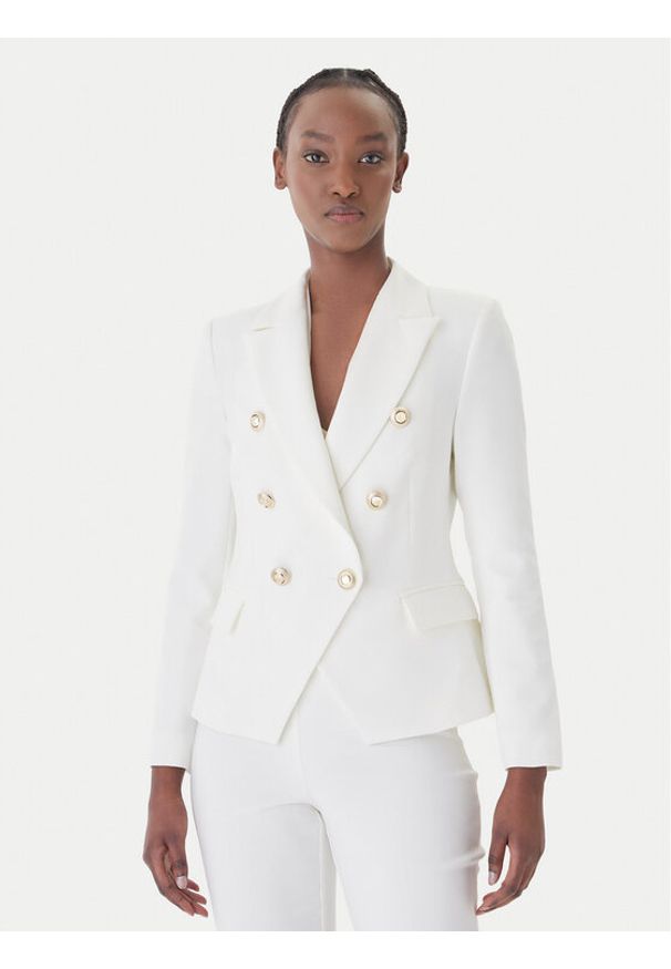 Rinascimento Marynarka CFC0128639003 Biały Regular Fit. Kolor: biały. Materiał: syntetyk