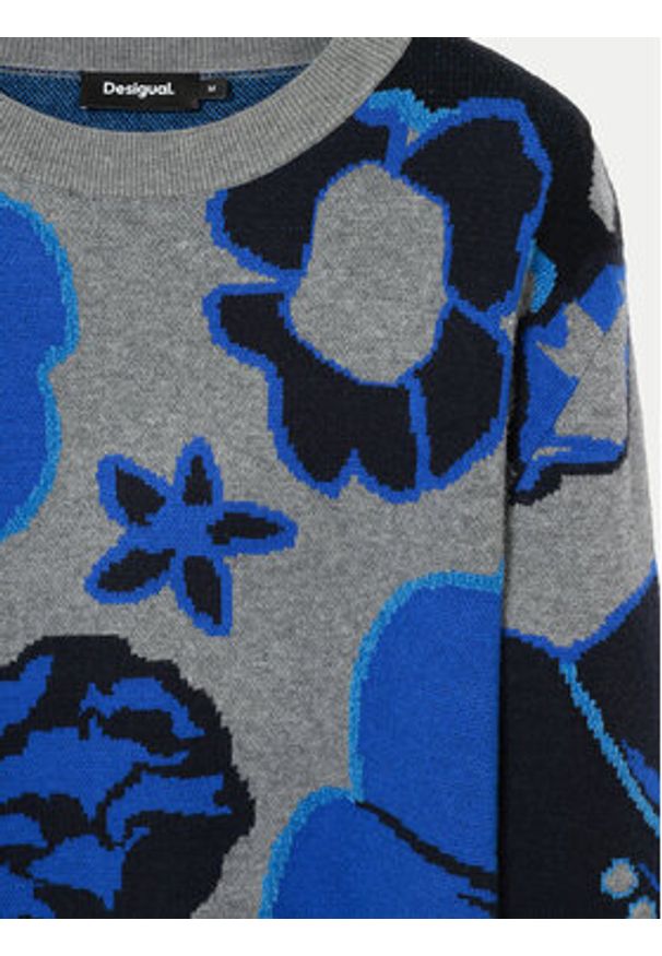 Desigual Sweter Niagara 24WWJF32 Kolorowy Regular Fit. Materiał: syntetyk. Wzór: kolorowy