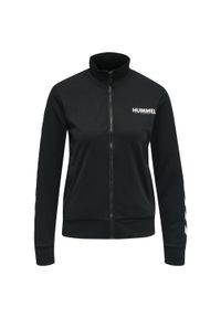 Damska bluza dresowa zapinana na zamek Hummel Legacy. Kolor: czarny. Materiał: dresówka. Sport: piłka ręczna #1